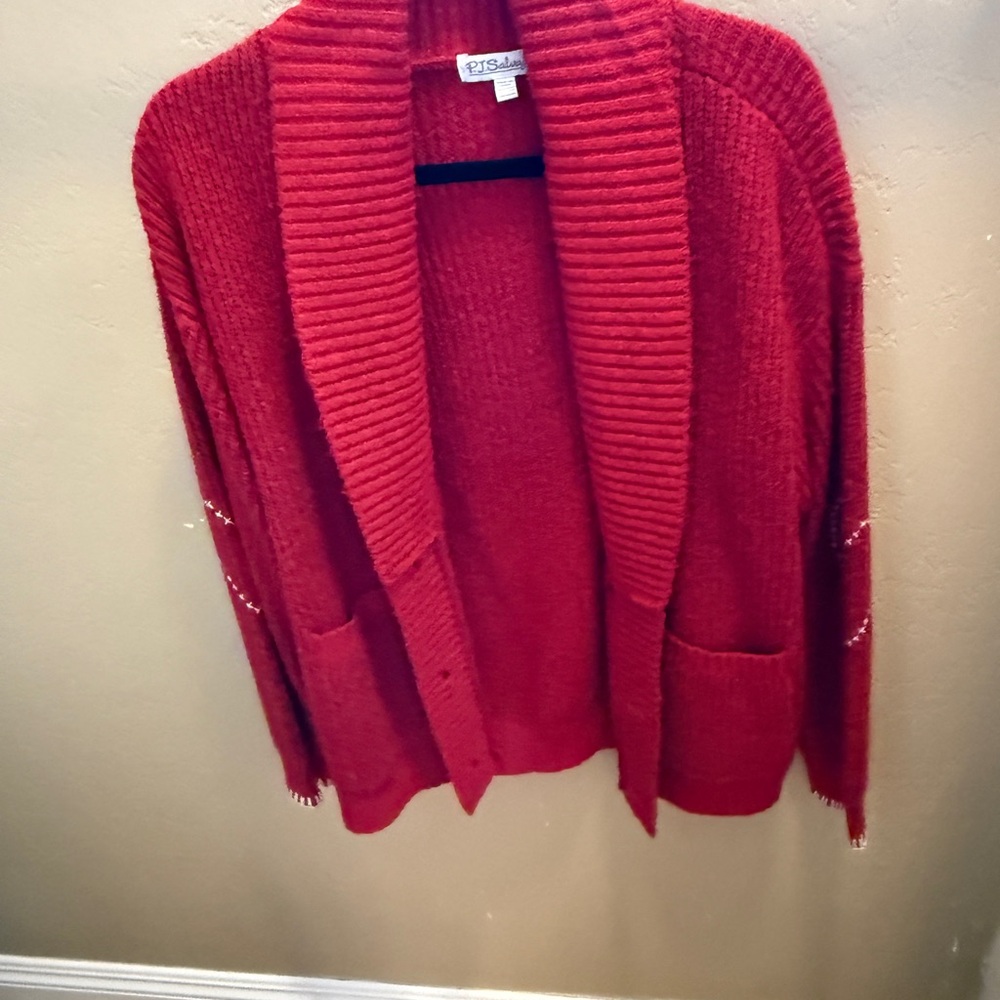 PJ Salvage Vibrant Red Women's Cardigan
